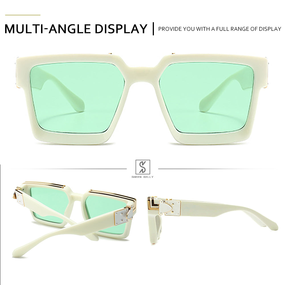 Louis Vuitton 1.1 Millionaires Sunglasses Green Acetate & Metal. Size E