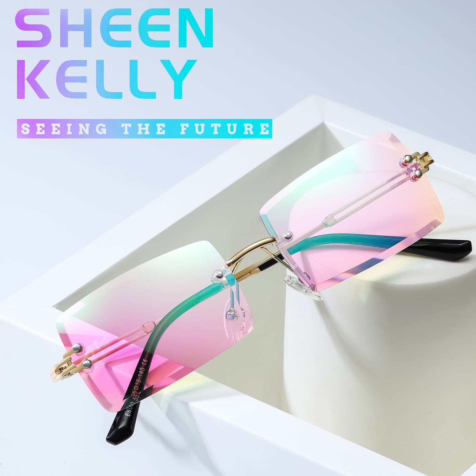 Classic Ultralight Rimless Sunglasses Candy Color Your Best