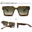 SK Rectangle Retro Millionaire Sunglasses 86229