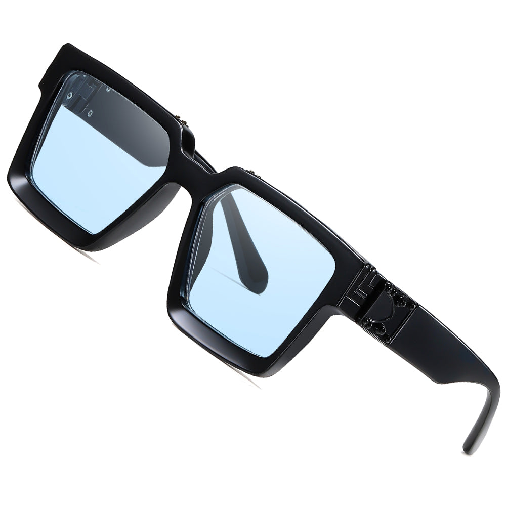  SHEEN KELLY Retro Oversized Pilot Sunglasses Metal