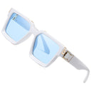 SK Rectangle Retro Millionaire Sunglasses 86229