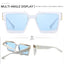 SK Rectangle Retro Millionaire Sunglasses 86229